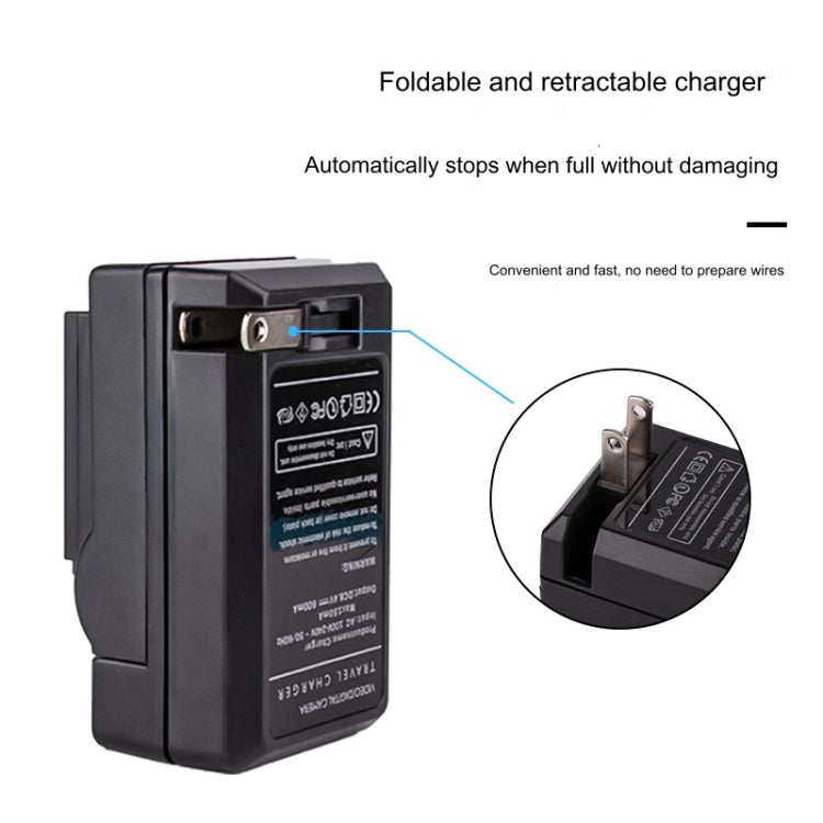 US Plug Battery Charger for Olympus PS-BLS5 Battery (Black) - Battery Wall Charger by PMC TechLife | Online Shopping South Africa | PMC TechLife