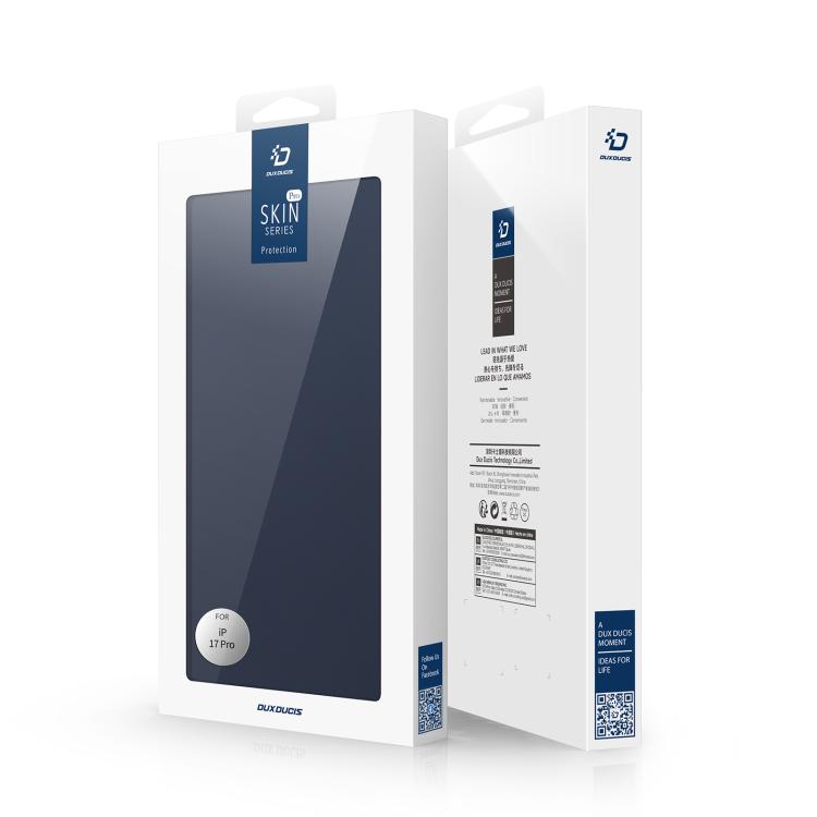 For iPhone 17 Pro DUX DUCIS Skin Pro Series Flip Leather Phone Case(Blue) - free shipping - PMC TechLife - Order now!