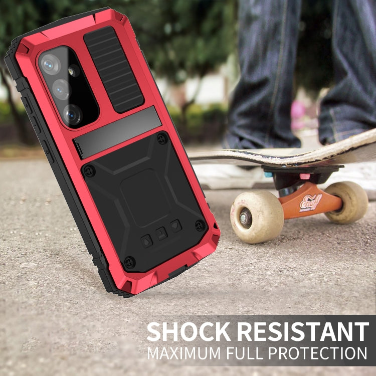 For Samsung Galaxy S24+ 5G R-JUST Life Waterproof Dustproof Shockproof Phone Case(Red) - Galaxy S24+ 5G Cases by R-JUST | Online Shopping South Africa | PMC TechLife | Buy Now Pay Later Mobicred