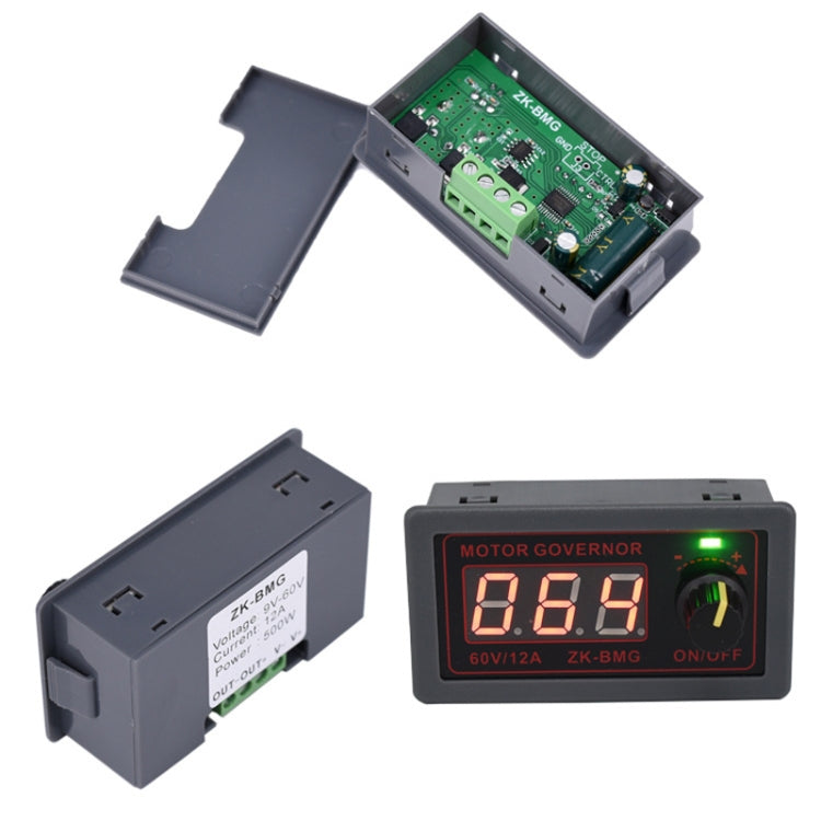 9-60V/12A/500W PWM Motor Fan DC Motor Speed Controller(With Shell) - Other Accessories by PMC TechLife | Online Shopping South Africa | PMC TechLife | Buy Now Pay Later Mobicred