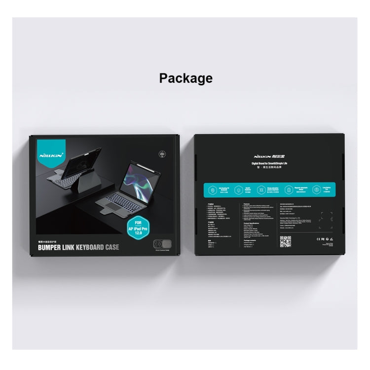 For iPad Pro 12.9 2020/2021/2022 Nillkin Backlit Version Bumper Link Keyboard Case - free shipping - PMC TechLife - Order now!