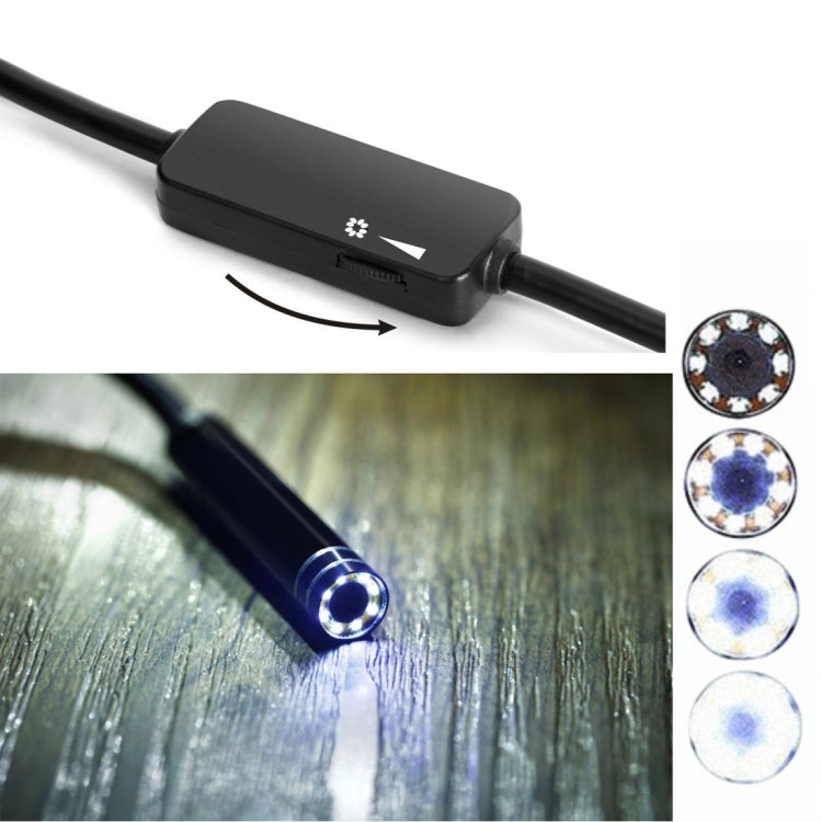 AN97 USB-C / Type-C Endoscope Waterproof IP67 Tube Inspection Camera with 8 LED & USB Adapter, Length: 1m, Lens Diameter: 7mm -  by PMC Jewellery | Online Shopping South Africa | PMC Jewellery | Buy Now Pay Later Mobicred