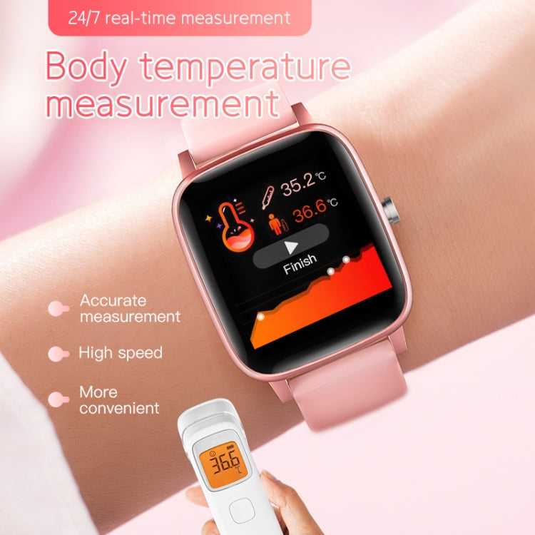 T98 1.4 inch Color Screen Smart Watch, IP67 Waterproof, Support Body Temperature Measurement / Heart Rate Monitoring / Blood Pressure Monitoring / Sedentary Reminder / Calories(Pink) - Smart Watches by PMC Jewellery | Online Shopping South Africa | PMC Jewellery