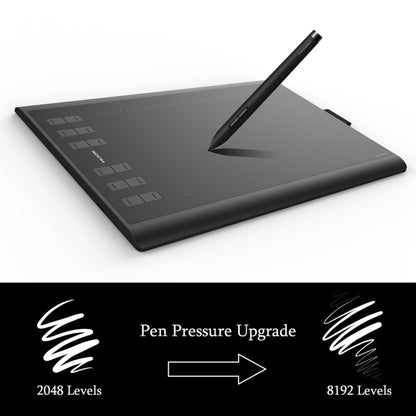 HUION Inspiroy Series 1060Plus (8192) 5080LPI Professional Art USB Graphics Drawing Tablet for Windows / Mac OS, with Rechargeable Pen -  by HUION | Online Shopping South Africa | PMC Jewellery