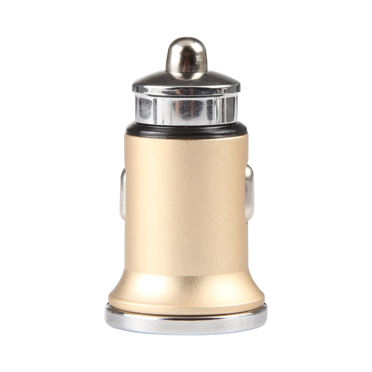 AR-CA08 12W 2A USB-C / Type-C + USB Ports Car Charger (Gold) - Car Charger by PMC TechLife | Online Shopping South Africa | PMC TechLife | Buy Now Pay Later Mobicred