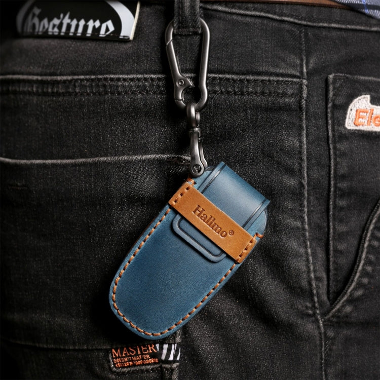 For Cadillac / CT5 / CT6 / XT6 4-button C086 Car Key Leather Protective Case (Blue) - Car Key Cases by PMC TechLife | Online Shopping South Africa | PMC TechLife | Buy Now Pay Later Mobicred