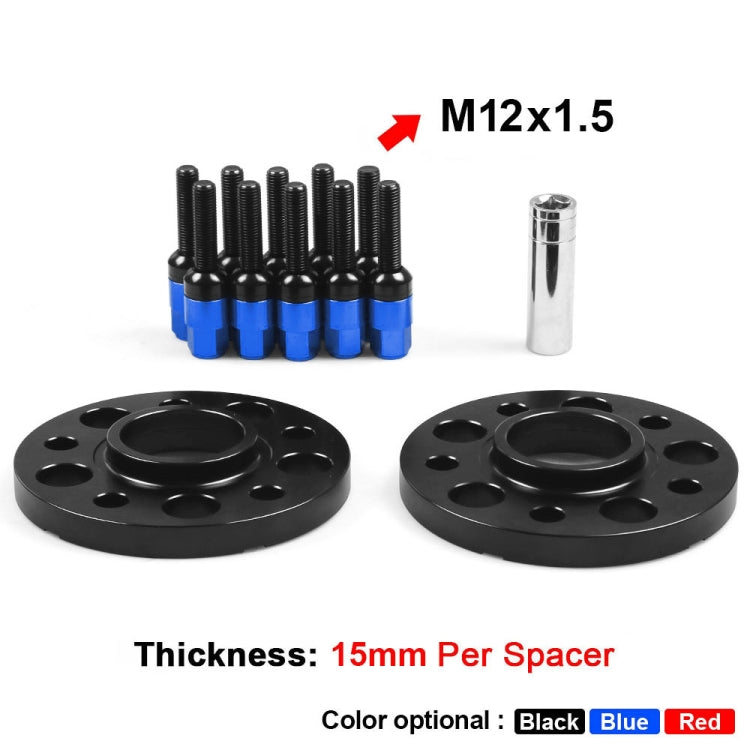 For Mercedes-Benz 15mm Car Modified Wheel Hub Flange Center Wheel Spacer with M12x1.5 Screws (Blue) - Wheels Tires & Parts by PMC Jewellery | Online Shopping South Africa | PMC Jewellery | Buy Now Pay Later Mobicred