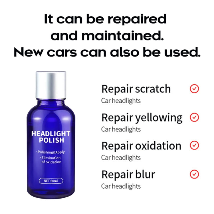 Car Headlight Scratch Yellowing Repair Fluid Set, Capacity: 10ml - free shipping - PMC TechLife - Order now!