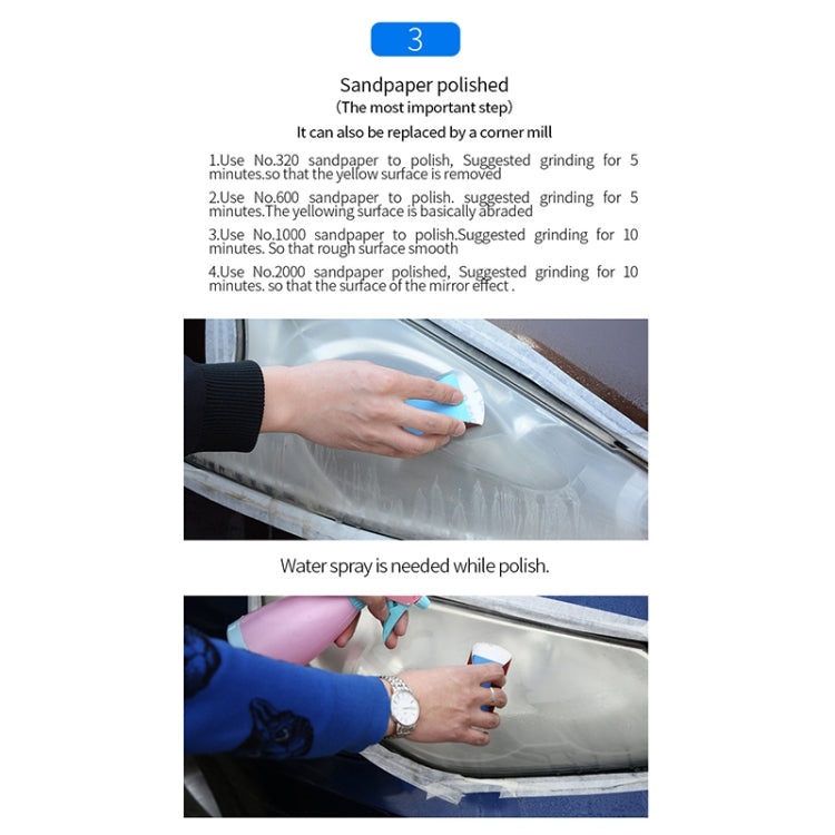 Car Headlight Scratch Yellowing Repair Fluid Set, Capacity: 30ml - free shipping - PMC TechLife - Order now!