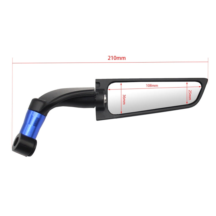 Motorcycle Modification Fixed Wind Wing Rearview Mirror (Black) - Side Mirrors by PMC TechLife | Online Shopping South Africa | PMC TechLife