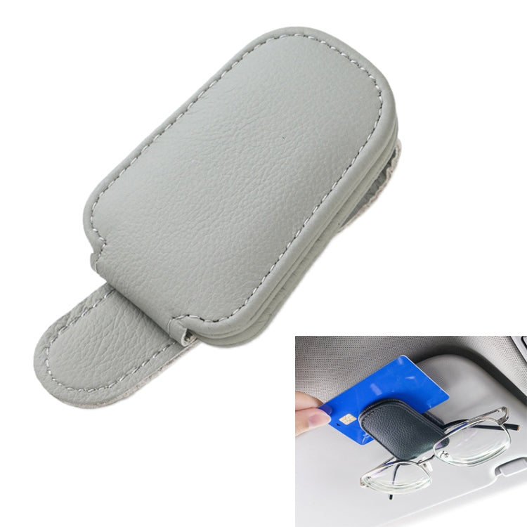 Car Sun Visor Glasses Clip Multi-functional Card Storage Bracket (Grey) - Sunglasses & Glasses Clips by PMC Jewellery | Online Shopping South Africa | PMC Jewellery | Buy Now Pay Later Mobicred