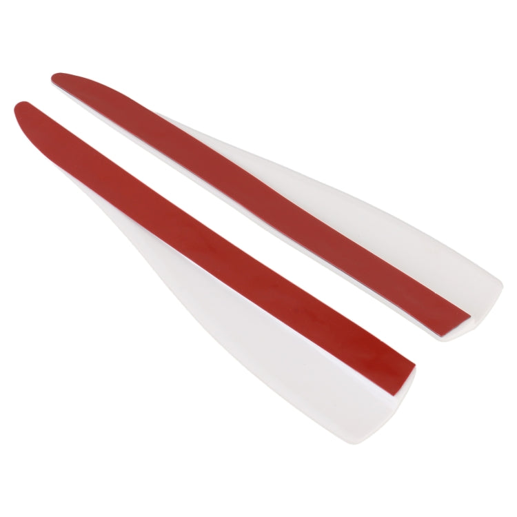 1 Pair Car Solid Color Silicone Bumper Strip, Style: Long (White) - Anti Collision Sticker by PMC TechLife | Online Shopping South Africa | PMC TechLife | Buy Now Pay Later Mobicred