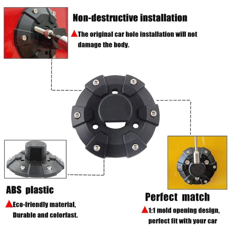Car Antenna Base Mount Accessories for Jeep Wrangler - Aerials by PMC TechLife | Online Shopping South Africa | PMC TechLife | Buy Now Pay Later Mobicred