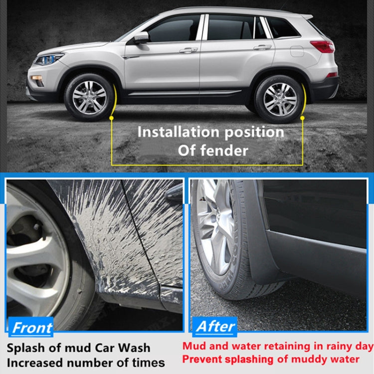 For Buick Encore 2013-2019 4pcs/Set Car Auto Soft Plastic Splash Flaps Fender Guard - Mudguards by PMC TechLife | Online Shopping South Africa | PMC TechLife | Buy Now Pay Later Mobicred