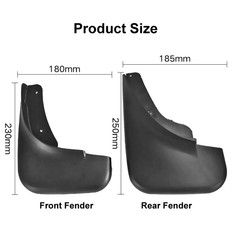 For Volkswagen Bora 2003-2008 4pcs/Set Car Auto Soft Plastic Splash Flaps Fender Guard - free shipping - PMC TechLife - Order now!