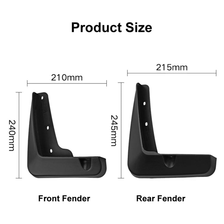 For Lexus ES 2013-2017 4pcs/Set Car Auto Soft Plastic Splash Flaps Fender Guard - free shipping - PMC TechLife - Order now!