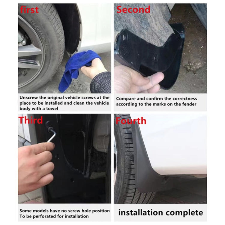 For Lexus ES 2013-2017 4pcs/Set Car Auto Soft Plastic Splash Flaps Fender Guard - free shipping - PMC TechLife - Order now!