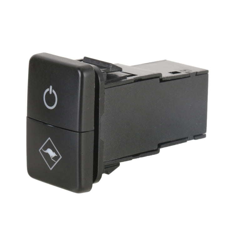 TS-202 For Toyota Blue-green Light Car Small Dual Control Switch with Lock - Car Switches by PMC Jewellery | Online Shopping South Africa | PMC Jewellery | Buy Now Pay Later Mobicred