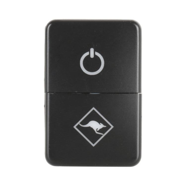 TS-202 For Toyota Blue-green Light Car Small Dual Control Switch with Lock - Car Switches by PMC Jewellery | Online Shopping South Africa | PMC Jewellery | Buy Now Pay Later Mobicred