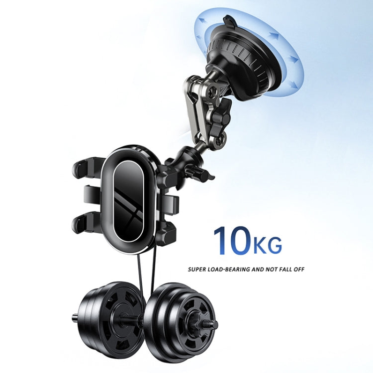 Car Universal Overhead Camera Suction Cup Phone Holder, Short Style with Bluetooth Remote Control - Car Holders by PMC Jewellery | Online Shopping South Africa | PMC Jewellery | Buy Now Pay Later Mobicred