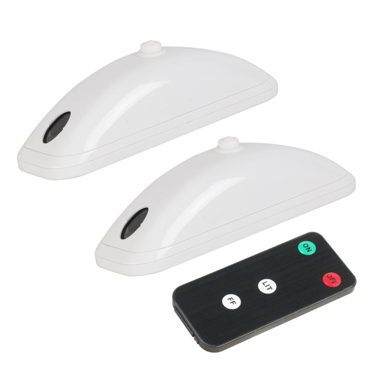 H901 2pcs / Pack Car Remote Pilot Light Warning Light Dual Flash Light (White) - Warning Lights by PMC TechLife | Online Shopping South Africa | PMC TechLife | Buy Now Pay Later Mobicred