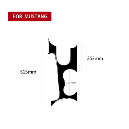 For Ford Mustang 2015-2020 Car Gear Panel Decorative Sticker, Left and Right Drive Universal(Black) - Car Interior Mouldings by PMC Jewellery | Online Shopping South Africa | PMC Jewellery | Buy Now Pay Later Mobicred