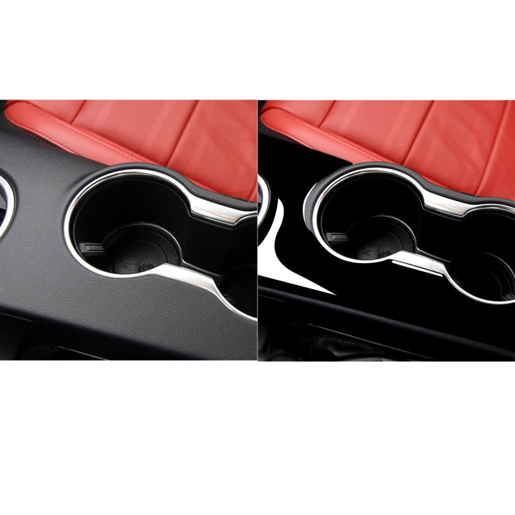 For Ford Mustang 2015-2020 Car Gear Panel Decorative Sticker, Left and Right Drive Universal(Black) - Car Interior Mouldings by PMC Jewellery | Online Shopping South Africa | PMC Jewellery | Buy Now Pay Later Mobicred