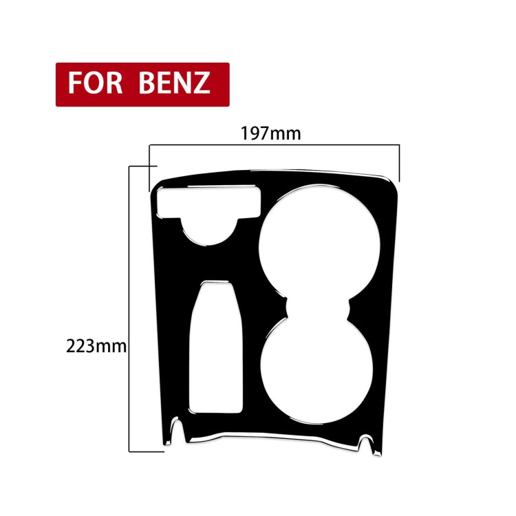 Car Left Drive Central Gear Panel Decorative Sticker For Mercedes-Benz 2007-2014 C-class W204 C180 C200 C300 C250 C63 AMG, US Ver.(Black) - Car Interior Mouldings by PMC Jewellery | Online Shopping South Africa | PMC Jewellery | Buy Now Pay Later Mobicred