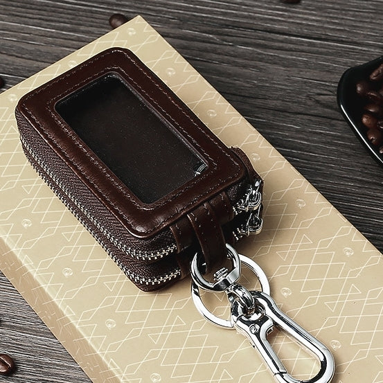 TP-9009 Double-deck Multi-function Car Key Bag(Coffee) - Car Key Cases by PMC TechLife | Online Shopping South Africa | PMC TechLife | Buy Now Pay Later Mobicred