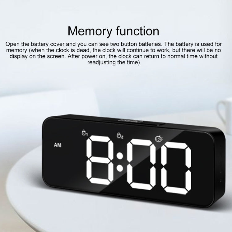 XM905 Multifunctional Voice-activated Alarm Clock LED Electronic Wall Clock (Black) - Wall Clock by PMc TechLife | Online Shopping South Africa | PMc TechLife | Buy Now Pay Later Mobicred