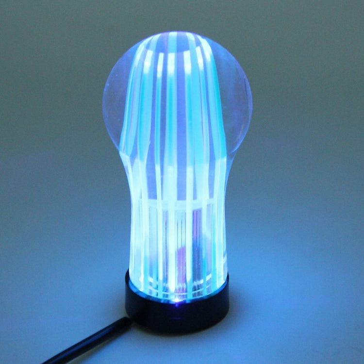 Crystal Double Light Car Breathing Racing Dash LED Magic Lamp Gear Head Shift Knob with Base, Size: 8.2 * 4.5 * 3.0 cm(Green Light + Blue Light) - Shift Knob by PMC TechLife | Online Shopping South Africa | PMC TechLife | Buy Now Pay Later Mobicred