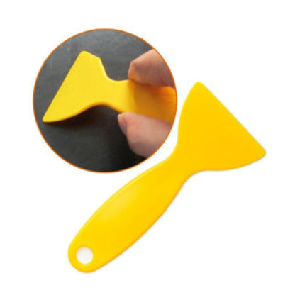 100 PCS Yellow Plastic Small Scraper Car Film Tools Film Scraper Car Accessories - Sticker Tools by PMC Jewellery | Online Shopping South Africa | PMC Jewellery