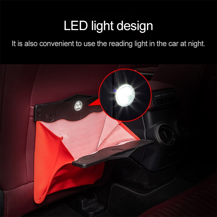 Car Multifunctional LED Design Hanging Folding Garbage Bin Storage Box (Black) - Stowing Tidying by PMC TechLife | Online Shopping South Africa | PMC TechLife | Buy Now Pay Later Mobicred