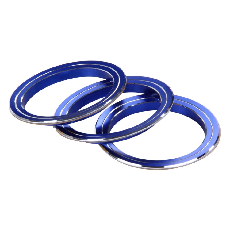 3 PCS Car Aluminum Air Conditioner Knob Case For ATENZA(Blue) - Decoration Rings by PMC TechLife | Online Shopping South Africa | PMC TechLife | Buy Now Pay Later Mobicred