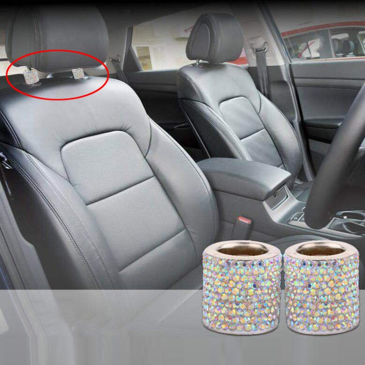 4 PCS Car Crystal Head Pillow Modified Decoration (Green) - Seat Accessories by PMC TechLife | Online Shopping South Africa | PMC TechLife | Buy Now Pay Later Mobicred