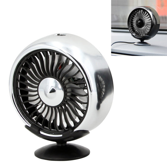 Portable Car Electric Cooling Fan with Base(Silver) - Heating & Fans by PMC Jewellery | Online Shopping South Africa | PMC Jewellery | Buy Now Pay Later Mobicred