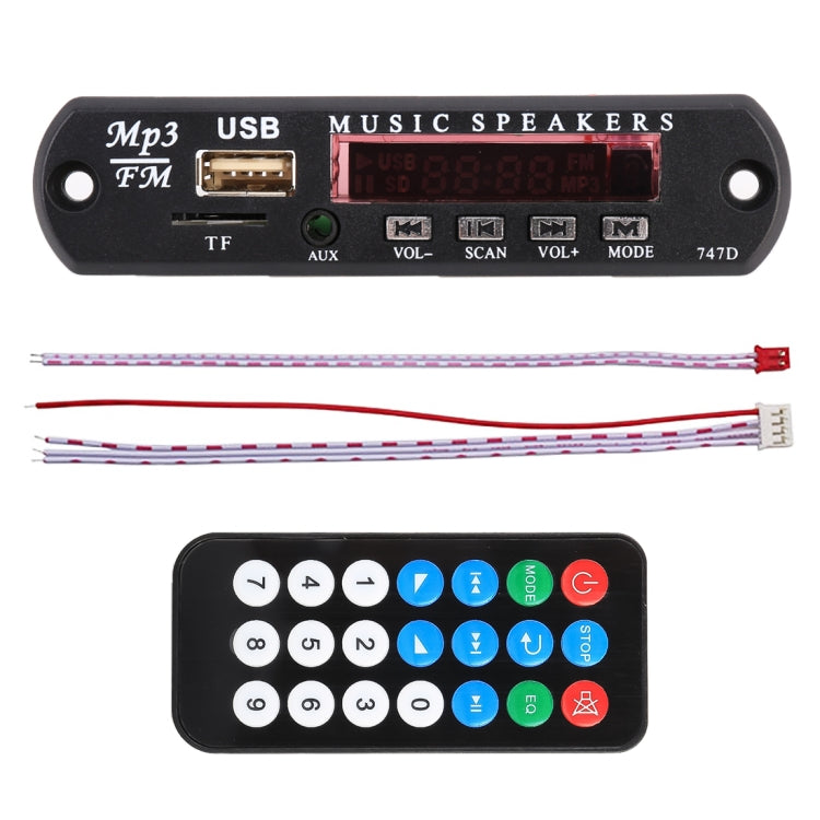 Car 12V Audio MP3 Player Decoder Board FM Radio TF USB 3.5 mm AUX, without Bluetooth and Recording - Car MP3 & MP4 & MP5 by PMC TechLife | Online Shopping South Africa | PMC TechLife | Buy Now Pay Later Mobicred