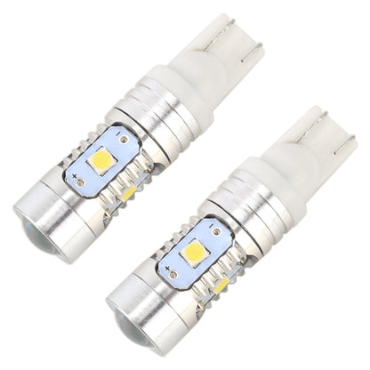 2 PCS T10 / W5W / 168 / 194 DC12V / 4.5W / 6000K / 360LM 6LEDs SMD-3030 Car Clearance Light, with Projector Lens Light (White Light) - Clearance Lights by PMC Jewellery | Online Shopping South Africa | PMC Jewellery | Buy Now Pay Later Mobicred