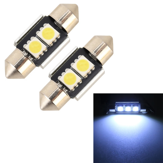 10 PCS 31mm DC12V / 1.7W / 7000K / 70LM 2LEDs SMD-5050 Car Reading Lamp(White Light) - Dome Lights by PMC Jewellery | Online Shopping South Africa | PMC Jewellery | Buy Now Pay Later Mobicred