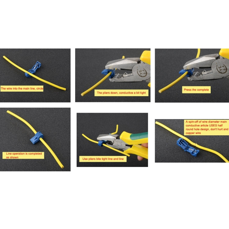 50 PCS T-Tap Electrical Solderless Wire Connector - Booster Cable & Clip by PMC TechLife | Online Shopping South Africa | PMC TechLife | Buy Now Pay Later Mobicred