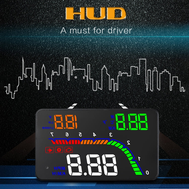 T100 OBD2 4 inch Vehicle-mounted Head Up Display Security System, Support Car Speed / Engine Revolving Speed Display / Instantaneous Fuel Consumption / Detection and Elimination Fault Code - free shipping - PMC TechLife - Order now!