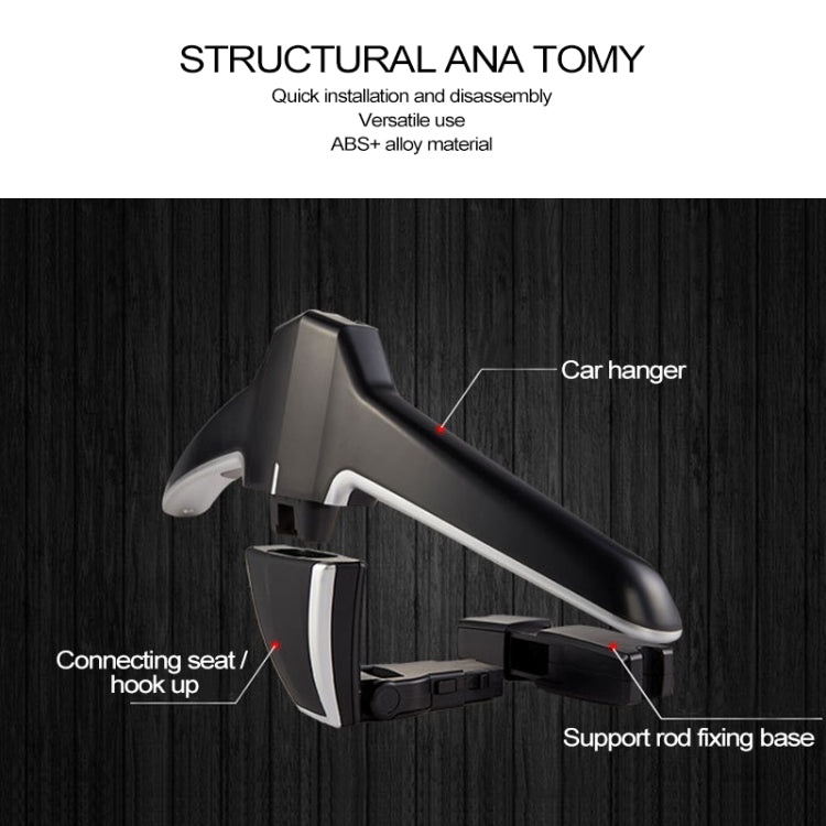 Creative Multi-functional Auto Car Seat Hanger Holder Hooks Clips for Bag Purse Cloth - Seat Accessories by PMC TechLife | Online Shopping South Africa | PMC TechLife | Buy Now Pay Later Mobicred