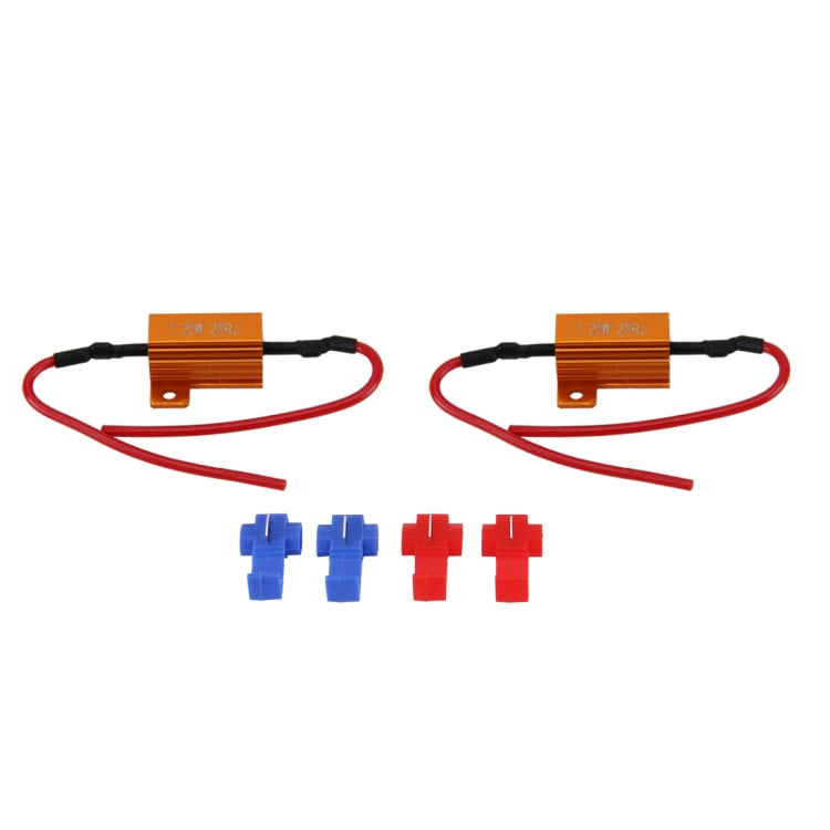 2 PCS Car Canbus Error Canceller Decoder Load Resistor LED 25W 25 Ohm No Blinking Decoder - Headlight Ballast by PMC Jewellery | Online Shopping South Africa | PMC Jewellery | Buy Now Pay Later Mobicred