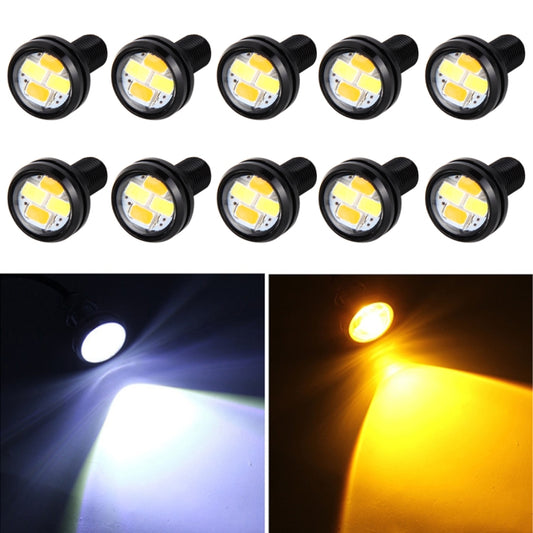 10 PCS 20W 4 LEDs SMD 5630 White Light + Yellow Light Daytime Running Light Turn Light Eagle Eye Light, DC 12V, Cable Length: 90cm - Eagle Eye Lamps by PMC Jewellery | Online Shopping South Africa | PMC Jewellery | Buy Now Pay Later Mobicred