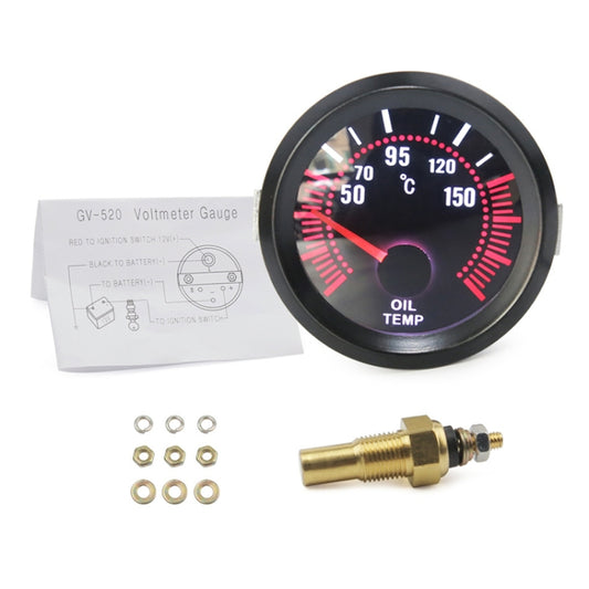 52mm 12V Universal Car Modified Oil Temperature Gauge - Clocks & Car Meters by PMC Jewellery | Online Shopping South Africa | PMC Jewellery | Buy Now Pay Later Mobicred