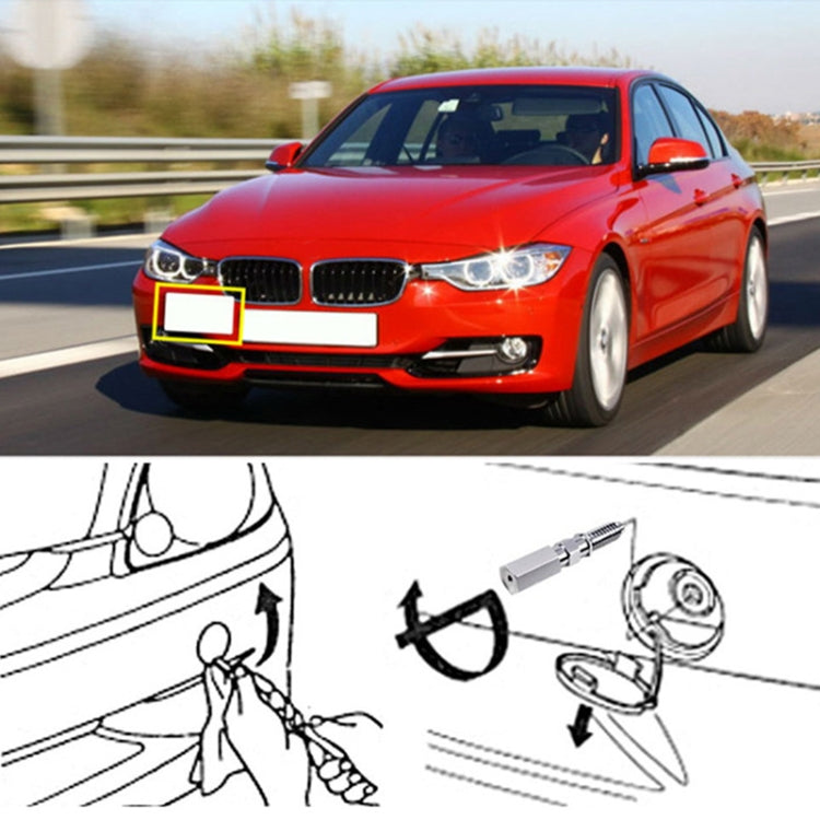 Car Front Bumper Tow Hook License Plate Mounting Bracket Holder for Mazda / Lexus - License Plate Covers & Frames by PMC TechLife | Online Shopping South Africa | PMC TechLife | Buy Now Pay Later Mobicred