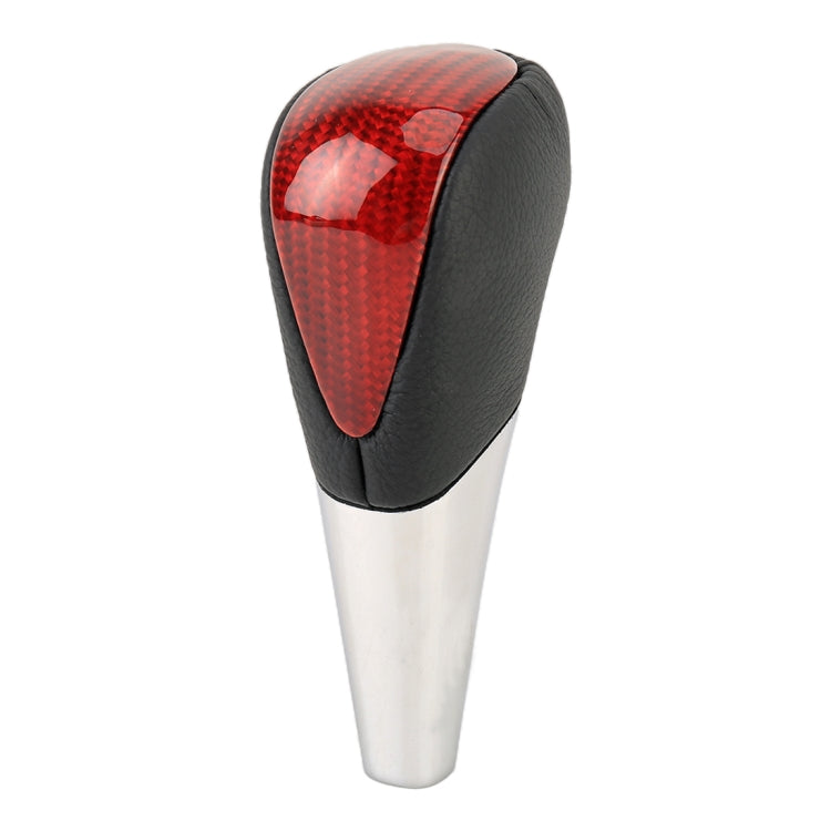 Universal High Carbon Fiber Texture Leather Hole Pattern Car Gear Shift Knob Modified Shifter Lever Knob - free shipping - PMC TechLife - Order now!
