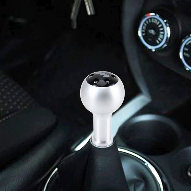 Universal Vehicle Car Bat Pattern Shifter Cover Manual Automatic Aluminum Gear Shift Knob(Silver), Size: 5*9cm - Shift Knob by PMC TechLife | Online Shopping South Africa | PMC TechLife | Buy Now Pay Later Mobicred
