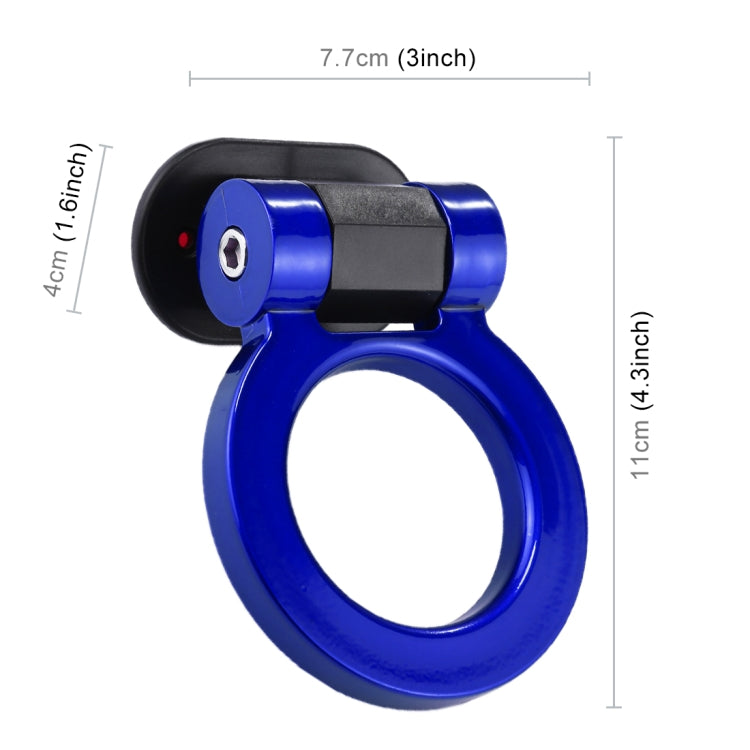 Car Truck Bumper Round Tow Hook Ring Adhesive Decal Sticker Exterior Decoration (Blue) - Towing Bars by PMC Jewellery | Online Shopping South Africa | PMC Jewellery | Buy Now Pay Later Mobicred