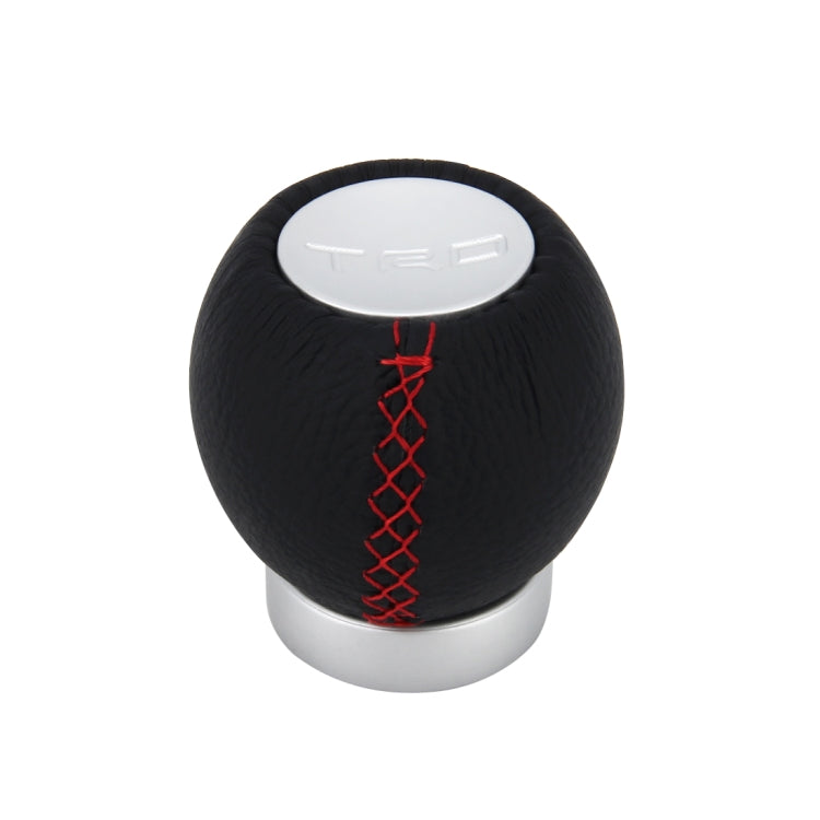 Universal Car Ball Shape Gear Shifter Lever Manual Automatic Black Leather Shift Knob Adapter - Shift Knob by PMC TechLife | Online Shopping South Africa | PMC TechLife | Buy Now Pay Later Mobicred